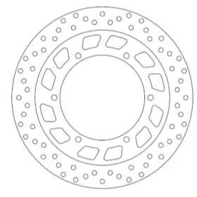 Newfren front/rear brake disc Yamaha XV / XVS / GTS / FJ / Vmax / FJR / XTZ 125-1300cc 83-19