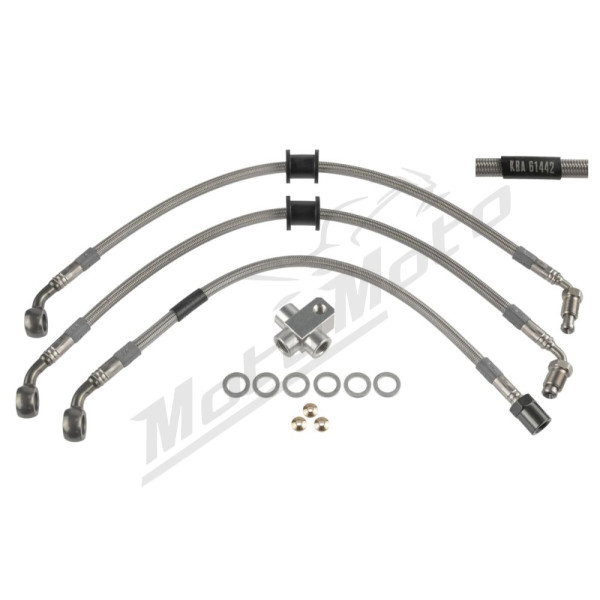 TRW Varioflex Steel Braided Hydraulic Brake Lines 3pcs Suzuki GSX-S 1000 ABS 22-25