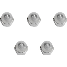 DRAG SPECIALTIES Chrome Ware Nuts M6 x 1.0 5pcs.