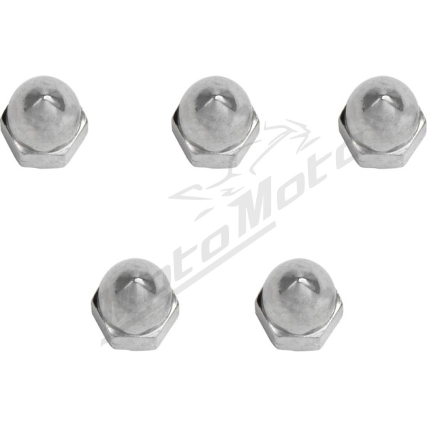 DRAG SPECIALTIES Chrome Ware Nuts M6 x 1.0 5pcs.