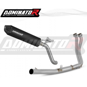 Honda XL 750 TRANSALP 2023 Full Exhaust System Collector Silencer MX2 BLACK + dB killer