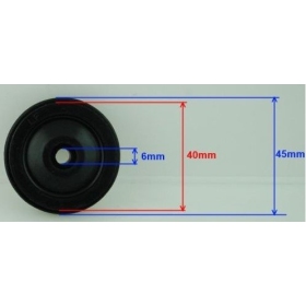 Roller for chain guide tensioner universal 45x6x2,5mm