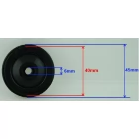 Roller for chain guide tensioner universal 45x6x2,5mm