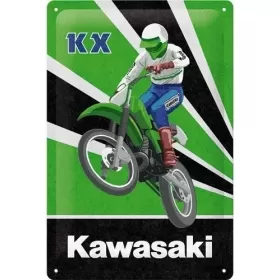 TIN SIGN 20x30 KAWASAKI KX MOTOCROSS