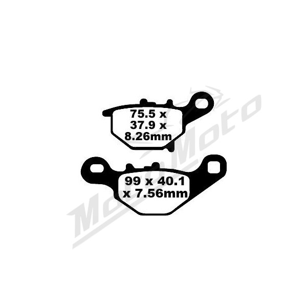 EBC FA401TT Stabdžių trinkelės galinės Suzuki RM 85 05-23