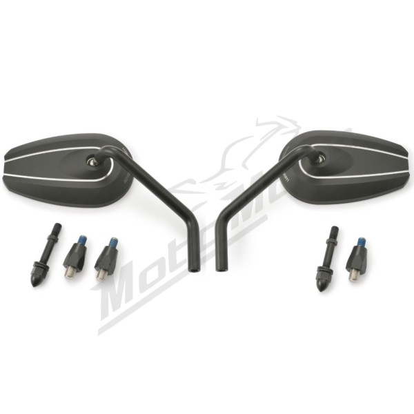 DAYTONA D-MIRROR-6 ROD Universal black mirror M10 1pc