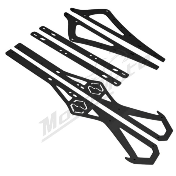 ITEK Rail stiffeners powdercoated black Arctic Cat M 153 12-15