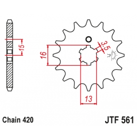 Front sprocket JTF561