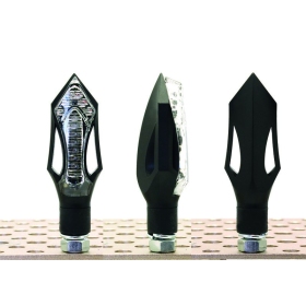 V PARTS Arrow LED Indicators Black Universal 2pcs