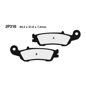 NISSIN stabdžių trinkelės Kawasaki GPZ / Z 79-84