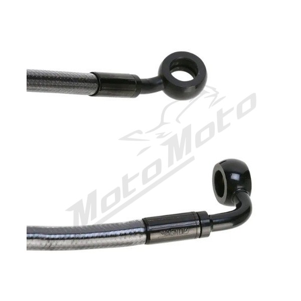 MAGNUM SHIELDING Priekinė stabdžių žarnelė juoda Harley Davidson FLS / FLSTC / FLSTCI / FXCW / FXCWC 1450/1690 00-14 112cm