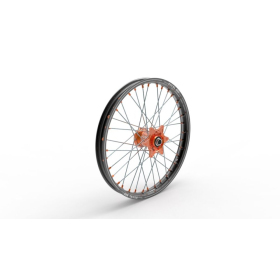 KITE Elite MX-EN Wheel, A60, silver spokes 21X1.60 Gas Gas / Husqvarna / KTM 50-501 15-26