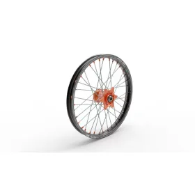 KITE Elite MX-EN Wheel, A60, silver spokes 21X1.60 Gas Gas / Husqvarna / KTM 50-501 15-26