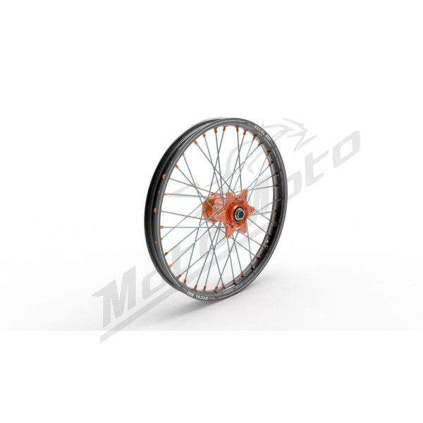 KITE Elite MX-EN Wheel, A60, silver spokes 21X1.60 Gas Gas / Husqvarna / KTM 50-501 15-26