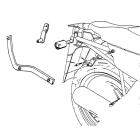 KAPPA Rear storage box bracket Yamaha XJ 600 Diversion 91-03