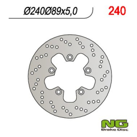 NG BRAKES Rear Fixed Brake Disc 240mm Kawasaki / Kymco / Piaggio 125-1200cc 85-21