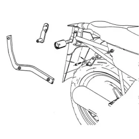KAPPA Galinės daiktadėžės laikiklis Yamaha XJ 600 Diversion 91-03