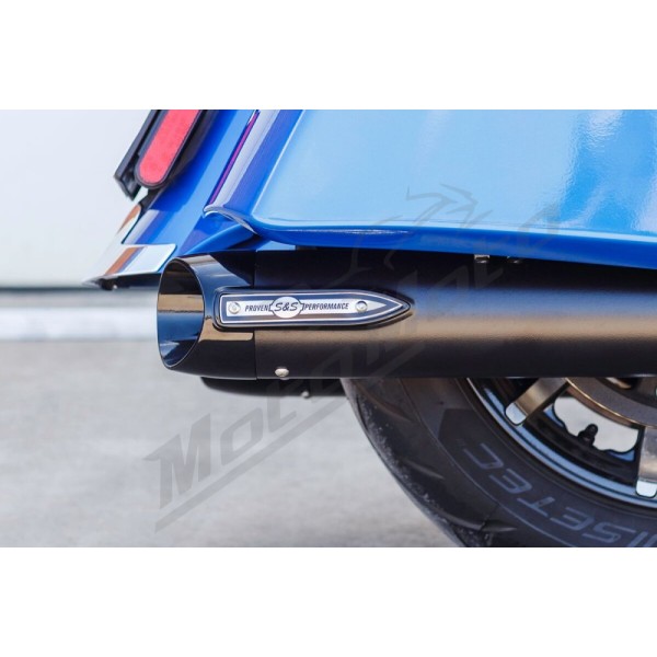 S&S CYCLE 4" Broadhead Slip-On Mufflers Indian Challenger / Chieftain 1768-1890cc 14-25