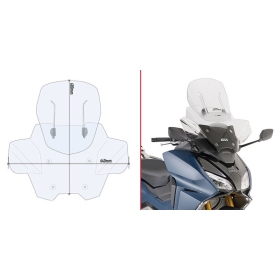 Givi Sliding Windscreen Honda NSS 750 Forza 2021-22