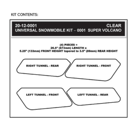 Stompgrip Super Volcano Snowmobile Tunnel Grip Clear