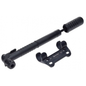 Bicycle pump with holder