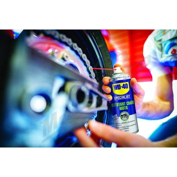 WD-40 Specialist Motorcycle Chain Maintenance Kit - 2x Spray 400ml