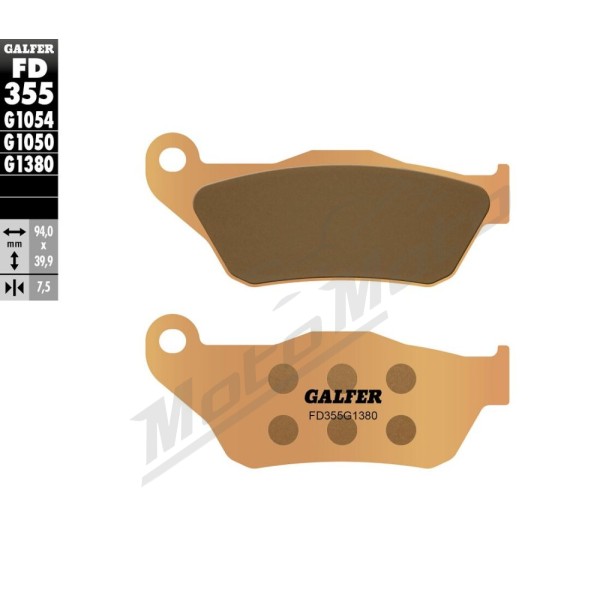 GALFER HH Sintered Brake Pads MBK / Yamaha 125-250cc 05-15