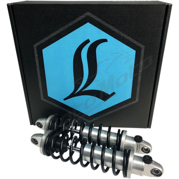LEGEND SUSPENSION Revo-A Heavy Duty Coil Suspension Silver Harley Davidson FLD / FXDF / FXDL / FXDX / FXDXT 1340/1800 91-17