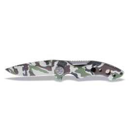 BETA Camouflage Foldaway Knife - Hardened Steel Blade