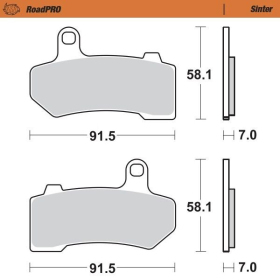 MOTO-MASTER Roadpro Front Brake Pads Harley Davidson FLHR / FLHT / FLHTK / FLTR / VRSCF / VRSCD 1130-1977 06-24