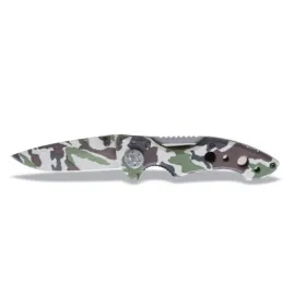 BETA Camouflage Foldaway Knife - Hardened Steel Blade