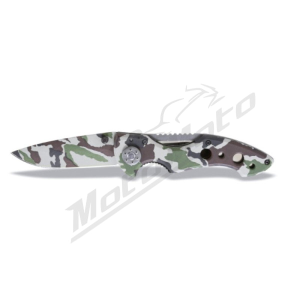 BETA Camouflage Foldaway Knife - Hardened Steel Blade