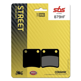 SBS 879HF Street Ceramic Organic Brake Pads Aprilia / Honda 750-1800cc 09-21