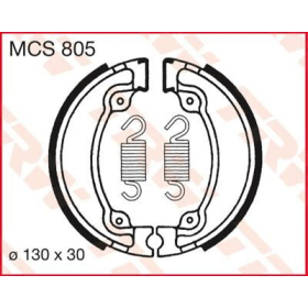 TRW Brake Shoes Derbi / Honda 50-600cc 79-08