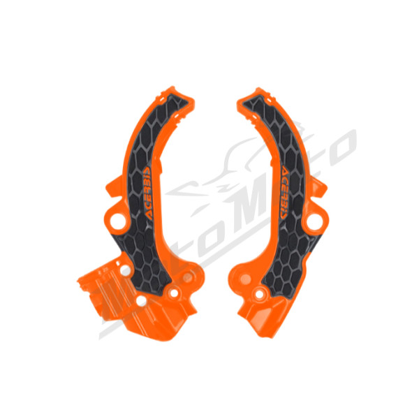 Acerbis X-Grip Rėmo Apsaugos KTM / GasGas / Husqvarna 65cc 24-> Oranžinė/Juoda