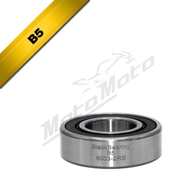 BLACK BEARING B5 guolis 17x35x10 mm 6003-2RS