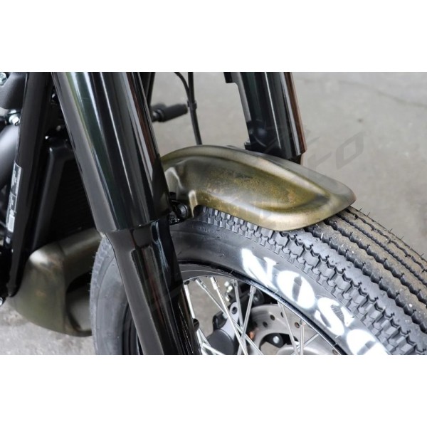 CULT WERK Front Fender Black Old School Harley Davidson 1750-1868cc 2018-2024