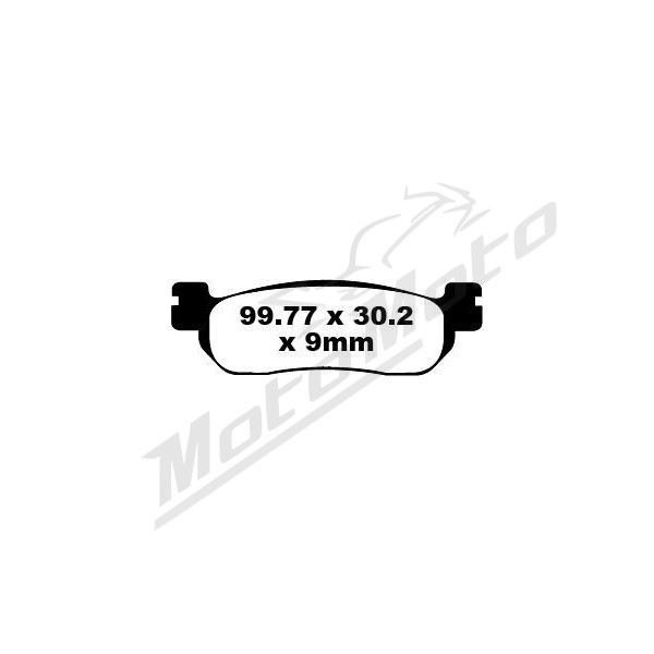EBC SFA stabdžių trinkelės ITALJET JUPITER / YAMAHA YP/VP 125-400cc 98-20