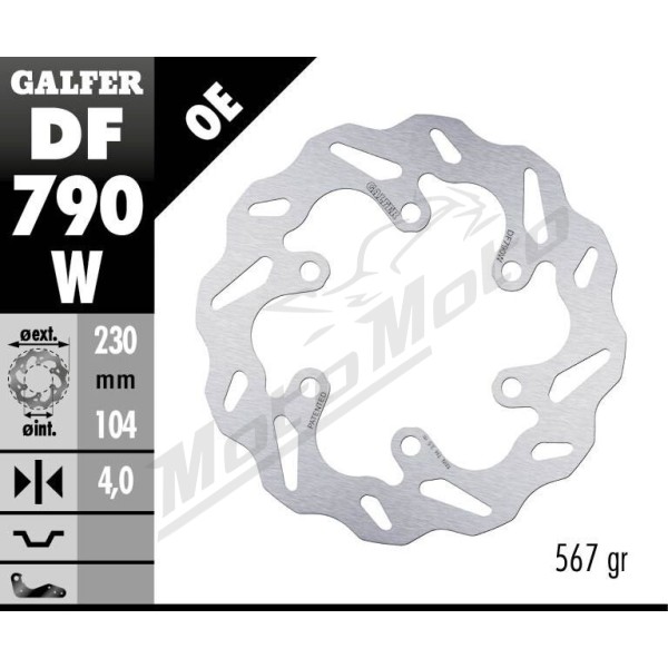 GALFER Wave® Rear Brake Rotor  Husqvarna / KTM 125-401cc 11-24