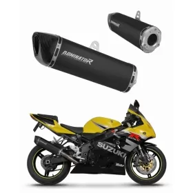 Suzuki GSXR 750 K1-K5 2001-2005 Exhaust Silencer Muffler HP6 BLACK + dB killer