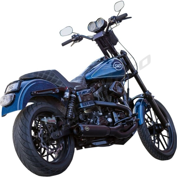 S&S CYCLE 2-into-1 Qualifier Exhaust System Harley Davidson FXD / FXDB / FXDBI / FXDC / FXDCI / FXDI 1450-1800cc 06-07