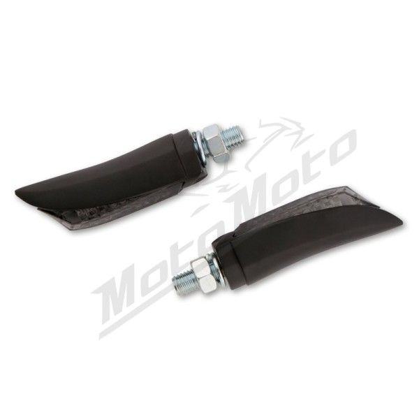 HIGHSIDER pro Arc LED Taillight/Indicator 3in1 Black/Smoke E-Approved (Pair)