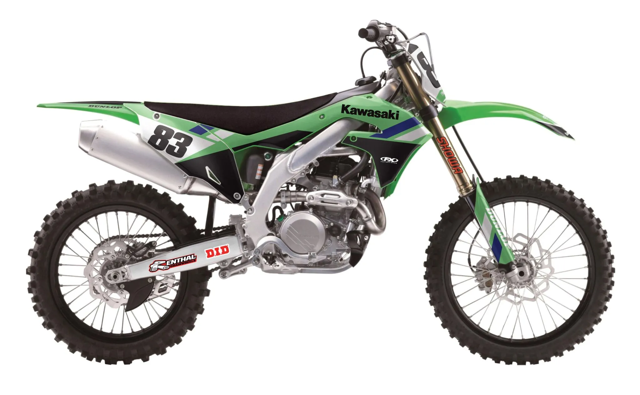 FACTORY EFFEX EVO20 Series Graphic Kit Kawasaki KX 85-450cc 22->