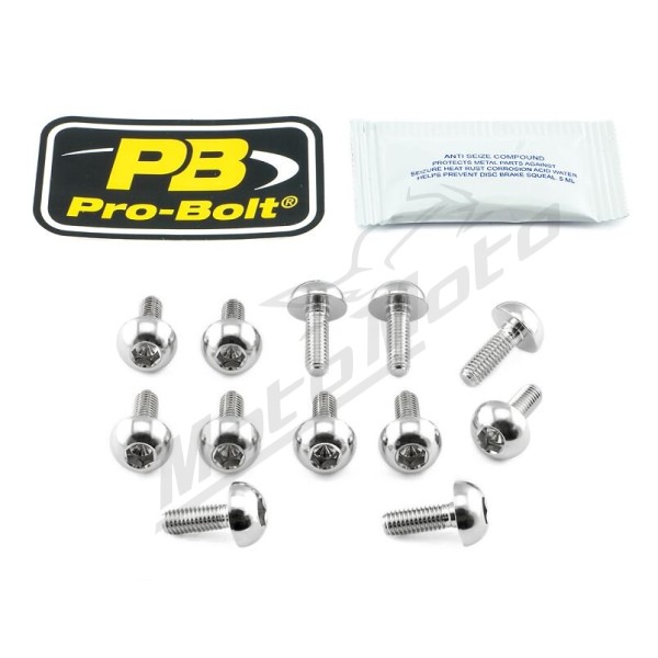 PRO BOLT Stainless Steel Brake Rotor Mounting Bolt Kit Honda CB / CBF / CBR / CRF / NSA / VFR / VTR 600-1300cc 97-21