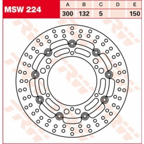 PRIEKINIS STABDŽIŲ DISKAS MSW224 HYOSUNG / YAMAHA 250-1900cc 1995-2021 1VNT