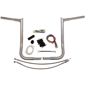 FAT BAGGERS INC. PointedTop Handlebar Kit Chrome 91.5x40.5cm Harley Davidson FLHT / FLHTC / FLHTK / FLHXXX 1584-1690 08-13