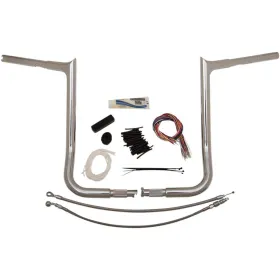 FAT BAGGERS INC. PointedTop Handlebar Kit Chrome 91.5x40.5cm Harley Davidson FLHT / FLHTC / FLHTK / FLHXXX 1584-1690 08-13