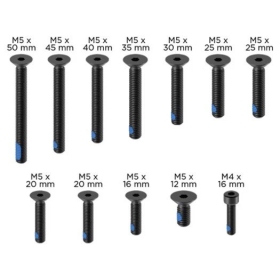 Quad Lock Screw Set PRO Black 12pcs