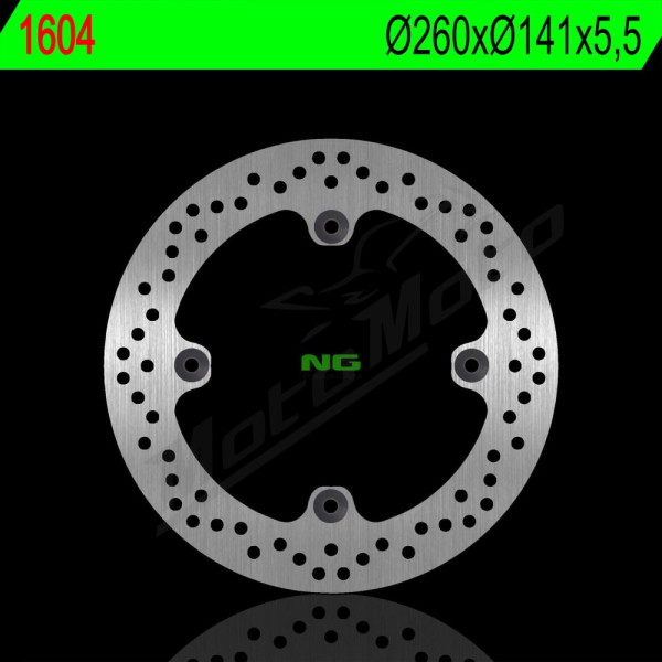 NG Rear Fixed Brake Disc 260x141x5.5mm Aprilia / Piaggio 125-530cc 21-25