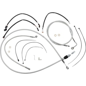 MAGNUM SHIELDING Sterling Chromite handlebars Cables / Lines Kit 30.5/35.5cm Harely Davidson FLTRK / FLTRX / FLTRXST / FLTRXS 1750/1977 21-24